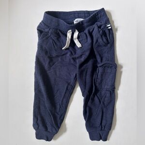 Splendid Navy Blue Kids Cotton Jogger Pants 6-12 Months